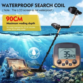 Metaaldetector ondergronds schatzoeker locator, 11 en 5 inch spoelen, one color