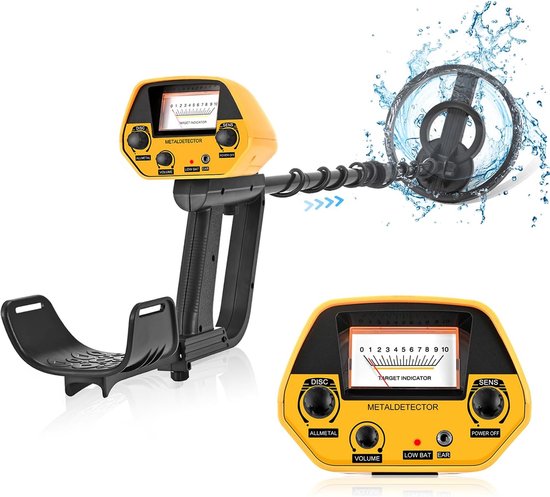 Metaaldetector Oplaadbaar Verstelbaar 78-108 cm Disc-modus