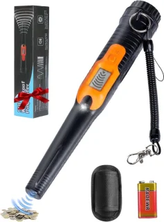 Metaaldetector pinpointer 23 cm zwart