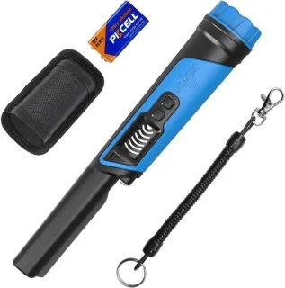 Metaaldetector pinpointer 26 cm blauw
