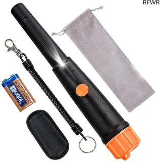 Metaaldetector pinpointer 27 cm zwart