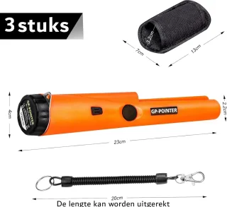 Metaaldetector Pinpointer Compact Oranje MetaDetect