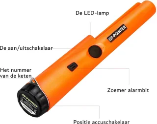 Metaaldetector Pinpointer Compact Oranje MetaDetect