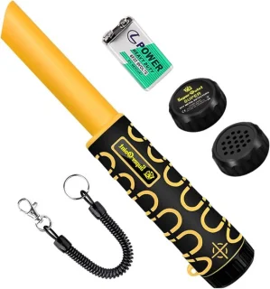 Metaaldetector pinpointer Schatzoeker Wand geel