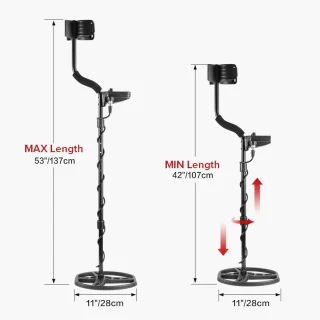 Metaaldetector Pro Plus met waterdichte spoel en hoofdtelefoon