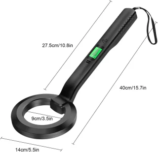 Metaaldetector professional handdetector 35.5 cm meerkleurig