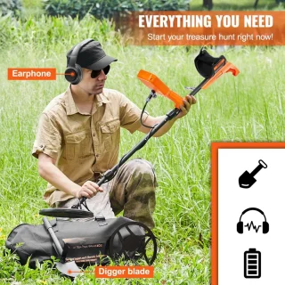 Metaaldetector Professioneel Digitaal Waterdicht 30,5x30,5cm Oplaadbaar
