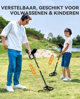 Metaaldetector Professioneel Verstelbaar Zwart IP68