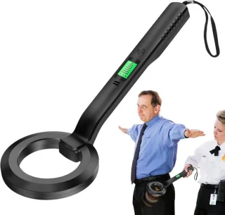 Metaaldetector schatzoeker 35,5 cm zwart