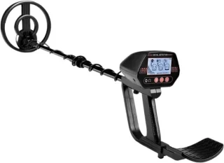 Metaaldetector schatzoeker diepte scanner 115 cm zwart