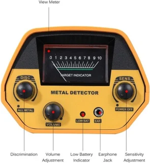 Metaaldetector schatzoeker zwart