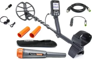 Metaaldetector set - 132 cm - zwart