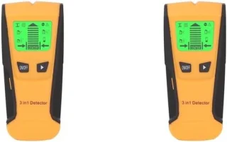 Metaaldetector set en muurscanner, 2 stuks, geel