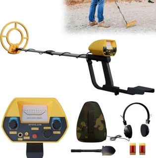 Metaaldetector set geel
