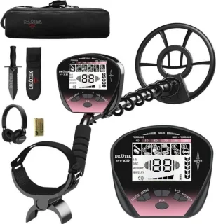 Metaaldetector set roze