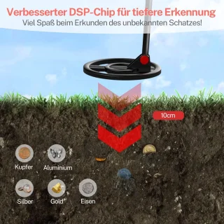 Metaaldetector set voor kinderen inclusief schep en zeef