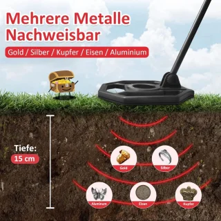 Metaaldetector set voor kinderen met schep en zeef