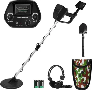 Metaaldetector set voor schatzoeker, zwart