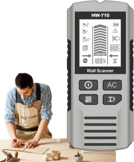 Metaaldetector Staaf - Pinpointer Scanner - Muren Inspecteren - Hoge Gevoeligheid - 17.4 cm Lengte - Zilver