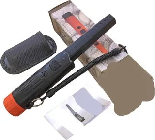 Metaaldetector staaf - Schatzoeker Mini - 25.5 cm - zwart