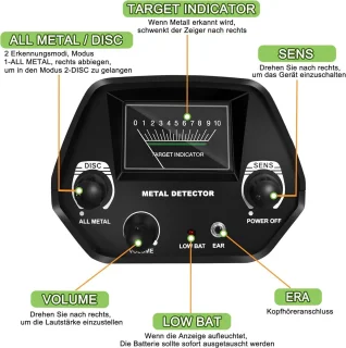 Metaaldetector Starterset met Pinpointer