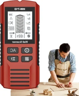 Metaaldetector Stud Finder 17.4 cm Rood