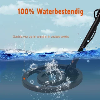 Metaaldetector verstelbaar 107-134cm met pinpointer en accessoires