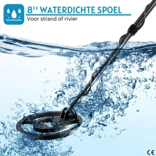 Metaaldetector Verstelbaar LCD Waterdicht Metaaldetector