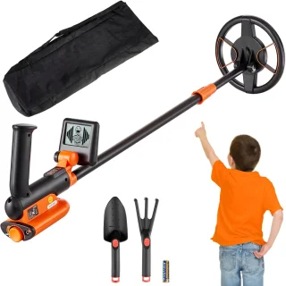 Metaaldetector voor kinderen 6 inch met LCD-scherm en instelbare schacht