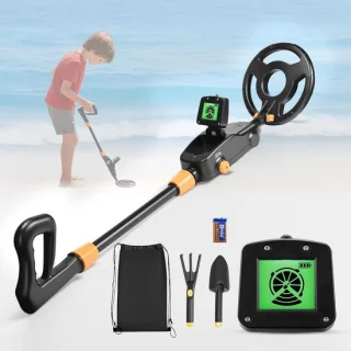 Metaaldetector voor kinderen met lcd-display en waterdichte zoekspoel