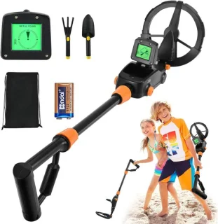 Metaaldetector voor kinderen met lcd-display en waterdichte zoekspoel