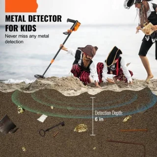 Metaaldetector voor kinderen – zwart en oranje