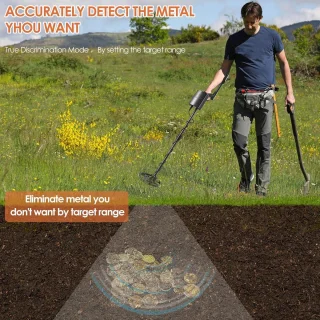 Metaaldetector voor volwassenen en pinpointer voor kinderen