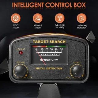 Metaaldetector voor volwassenen en pinpointer voor kinderen