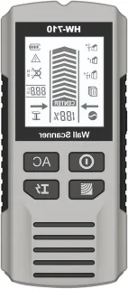 Metaaldetector Wand - Stud Finder - Huisverbetering - LCD Display - 17.4 x 7.6 x 4.1 cm - Zilver