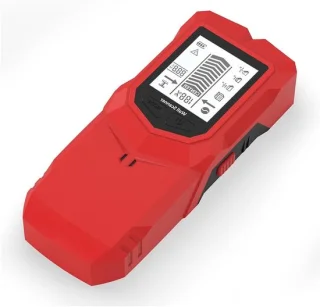 Metaaldetector wandscanner houtzoeker 6-in-1, zwart