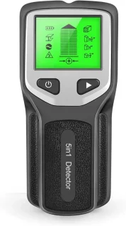 Metaaldetector wandscanner houtzoeker elektronica - zwart