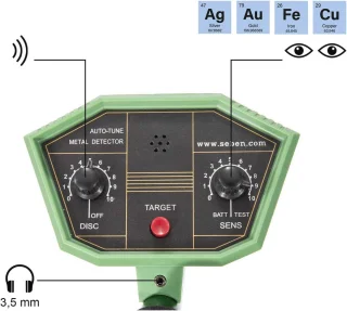 Metaaldetector Waterdicht Meten Hoog zoveel