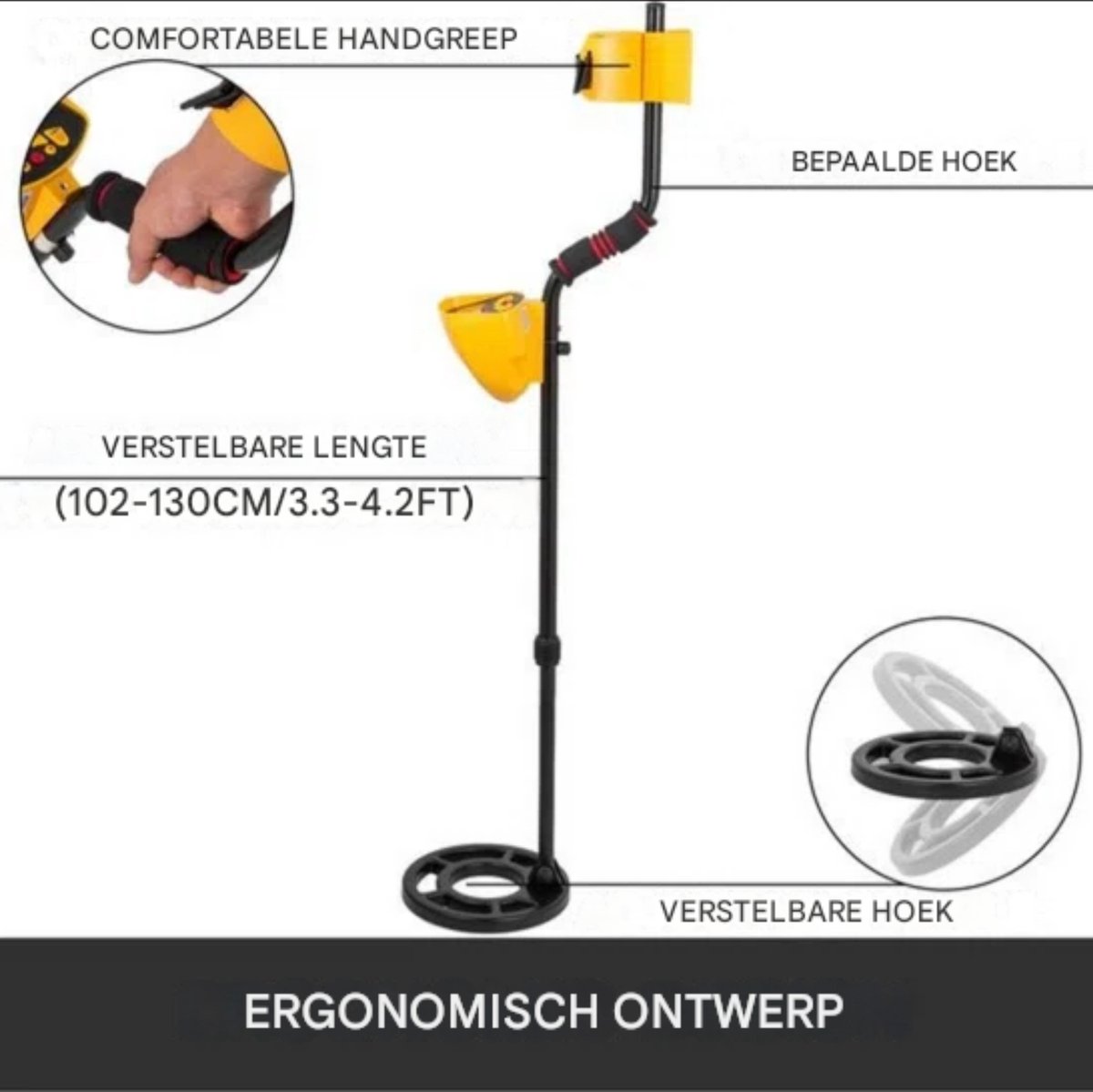 Wat vinden we goed aan de Metaaldetector Waterdicht + Schep en Hoofdtelefoon