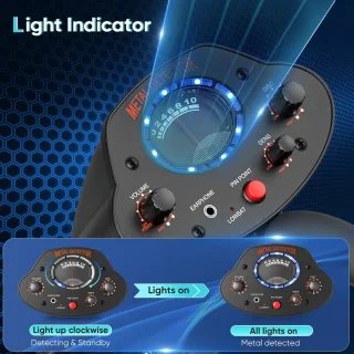 Metaaldetector Waterproof met Scherm en Verstelbare Wijzerweergave