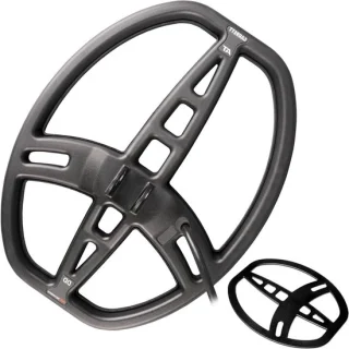 Metaaldetector zoekspoel 8.5 inch zwart oranje
