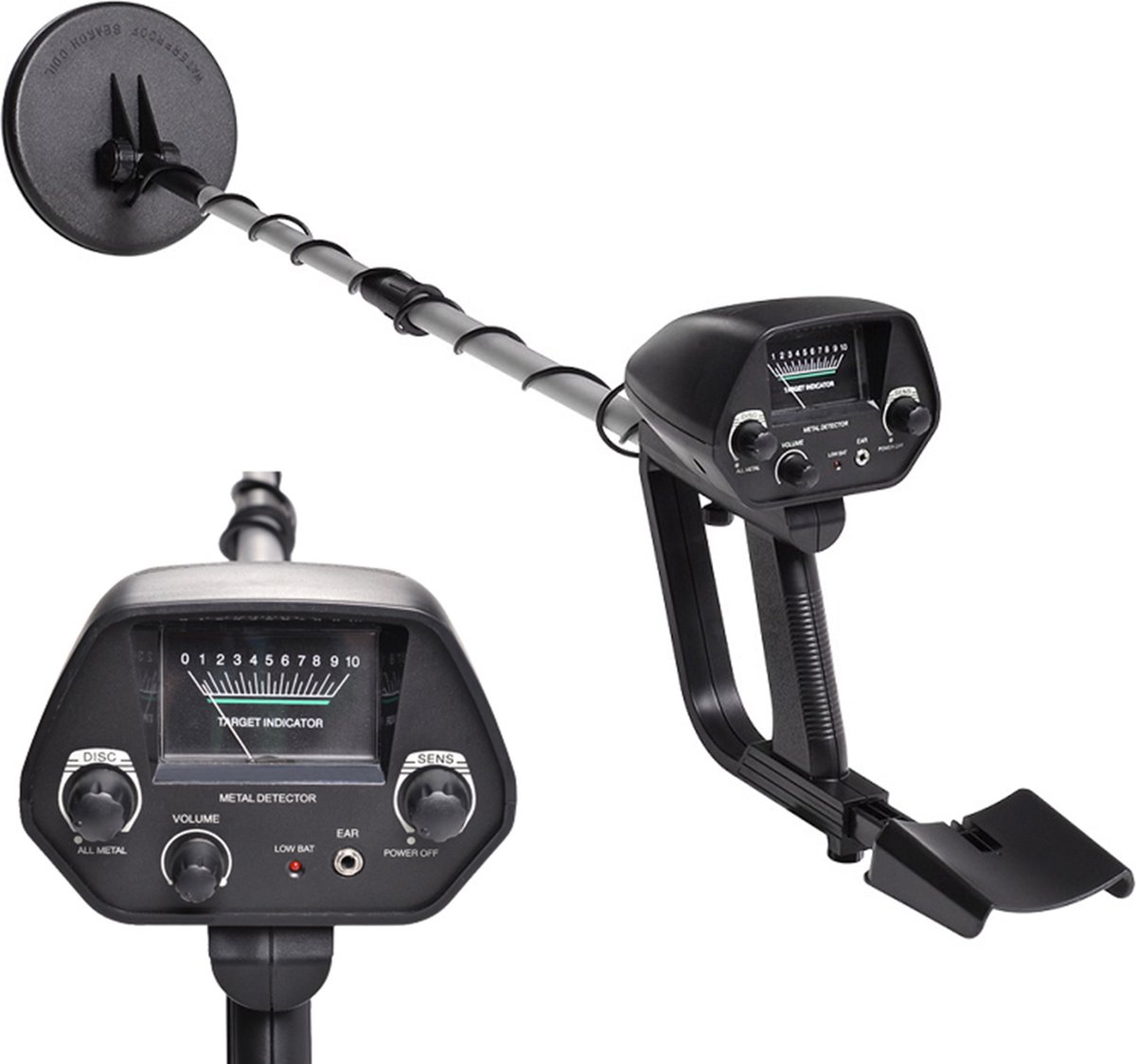 Wat vinden we goed aan de Metaaldetector Zwart Verstelbaar Waterdicht