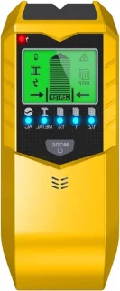 Metalen paaldetector geel