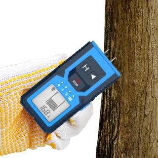 Metalen stud finder wandscanner - 15 x 7 cm - blauw