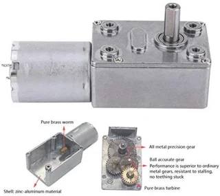 Microtype Wormwielreductiemotor 24V DC
