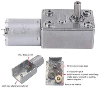 Microtype Wormwielreductiemotor 24V DC
