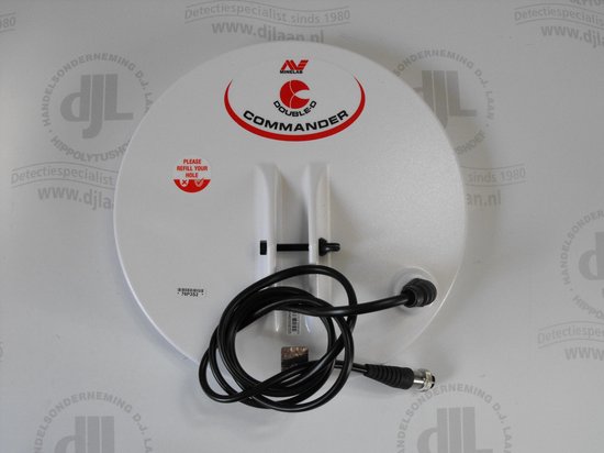 Minelab 27cm DD Commander: compacte kracht voor precieze goudvondsten