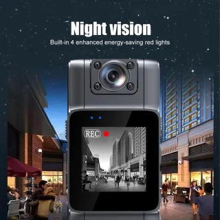 Mini-lichaamscamera 4K Body Cam 150° WiFi Nachtzicht