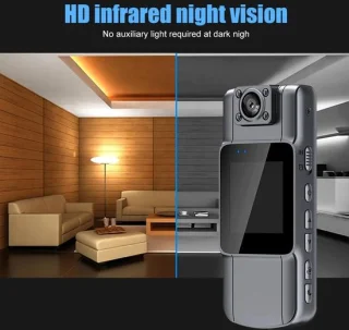 Mini-lichaamscamera 4K Body Cam 150° WiFi Nachtzicht