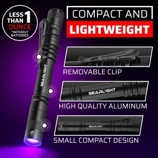 Mini UV-zaklamp - set van 2